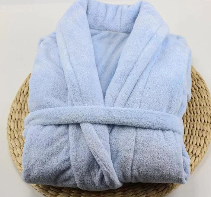 Peignoir Personnalisé Couple - Broderie Prénom sur Éponge Premium