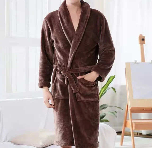 Peignoir Personnalisé Couple - Broderie Prénom sur Éponge Premium