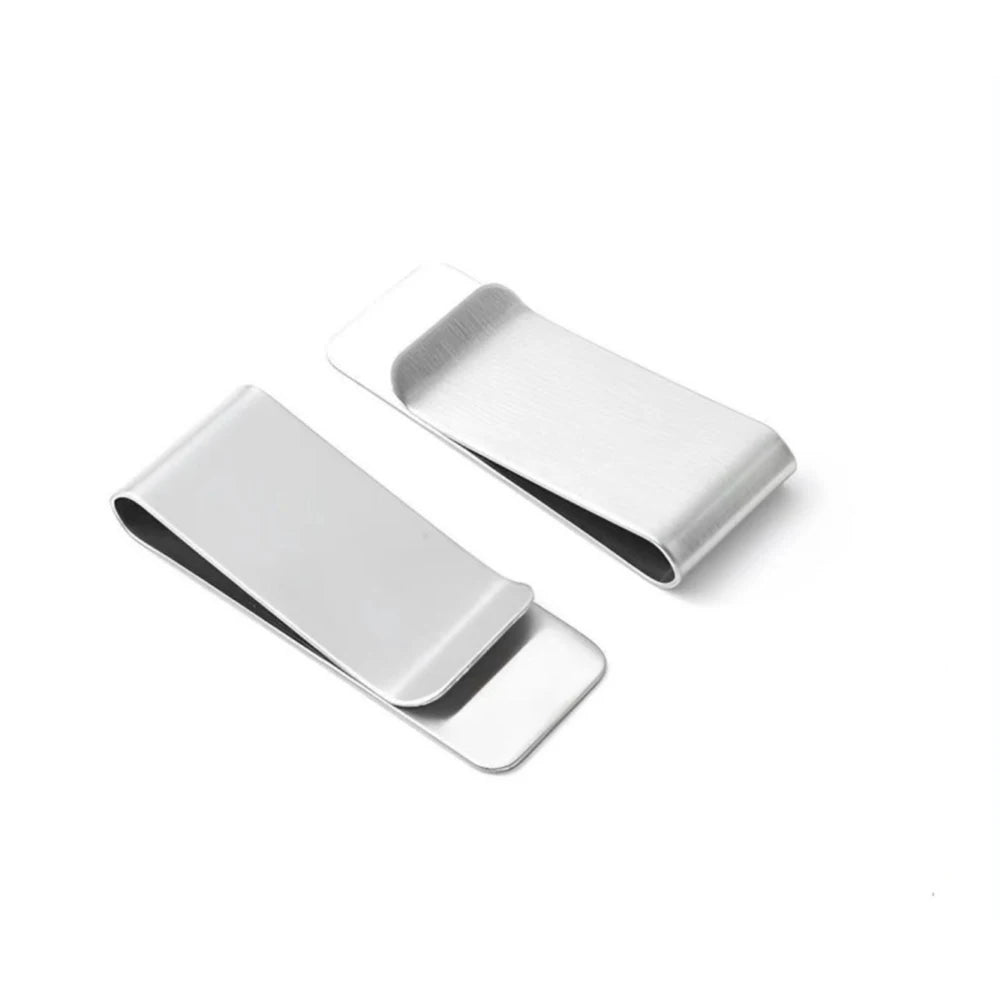 Clip Métallique Personnalisé Gravé Acier - Pince Billets Homme Cadeau Témoin