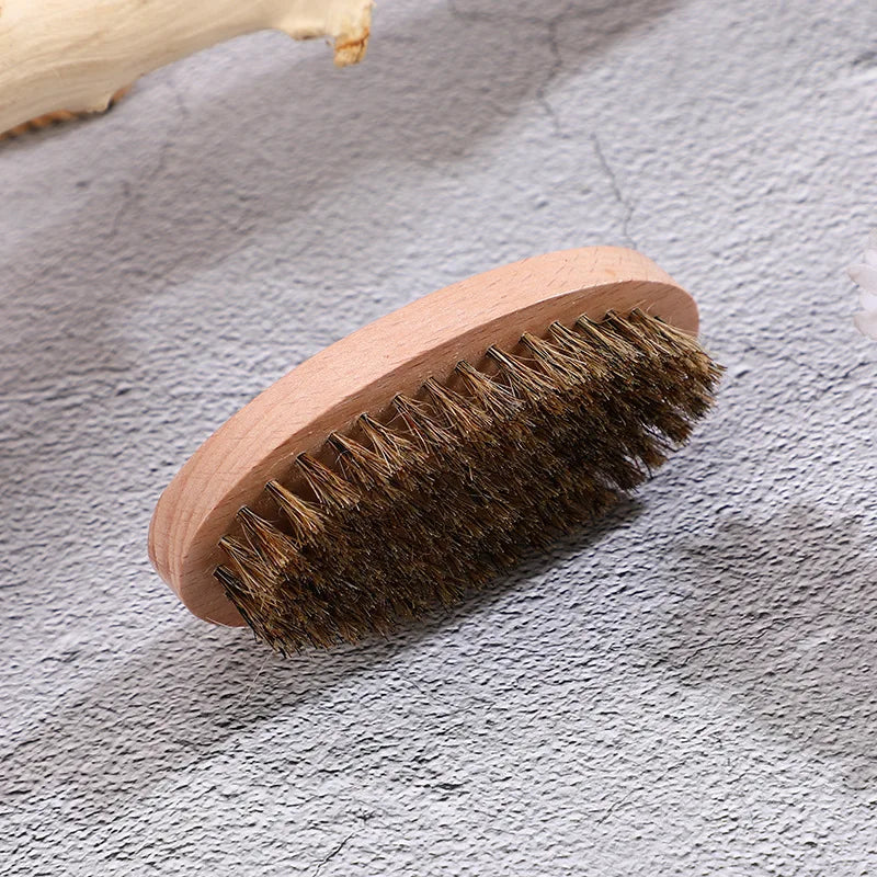 Brosse Barbe Bois Personnalisée Gravée - Cadeau Homme Fête des Pères Saint-Valentin