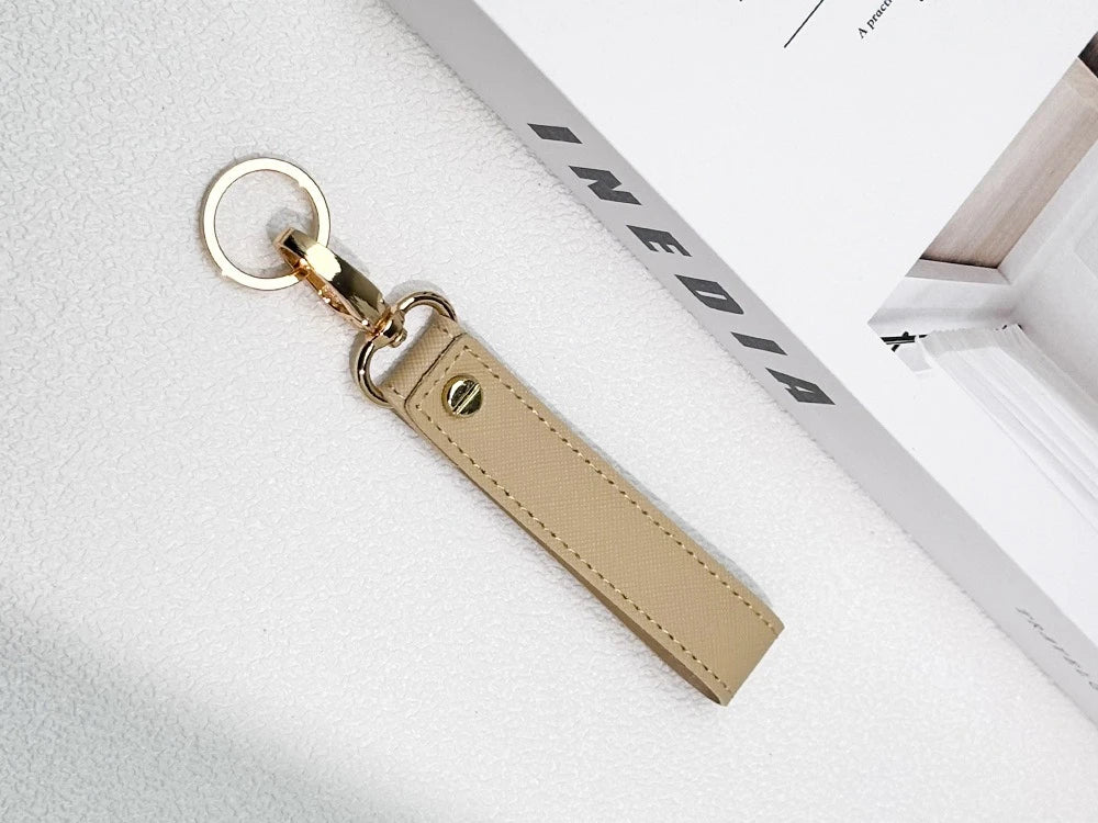 Porte-Clés Cuir PU Personnalisé - Gravure Laser Prénom ou Logo