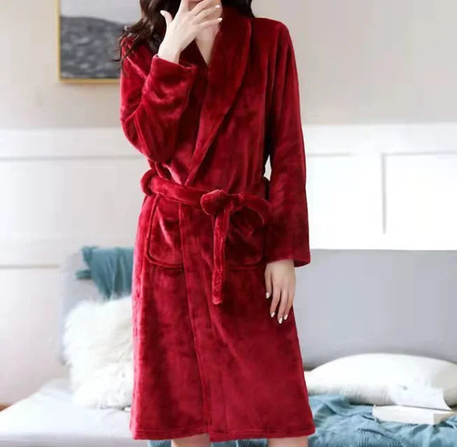 Peignoir Personnalisé Couple - Broderie Prénom sur Éponge Premium