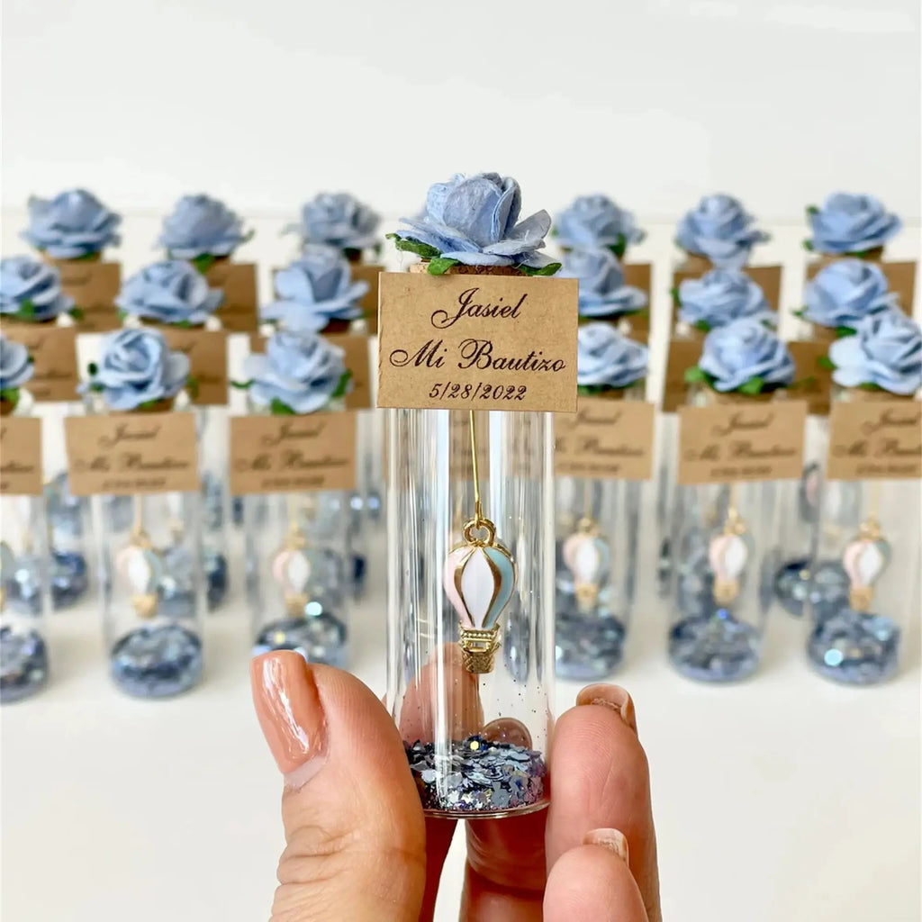 Faveurs Baby Shower Montgolfière Personnalisées - Cadeaux Invités Baptême Ballon 10-200 Pièces