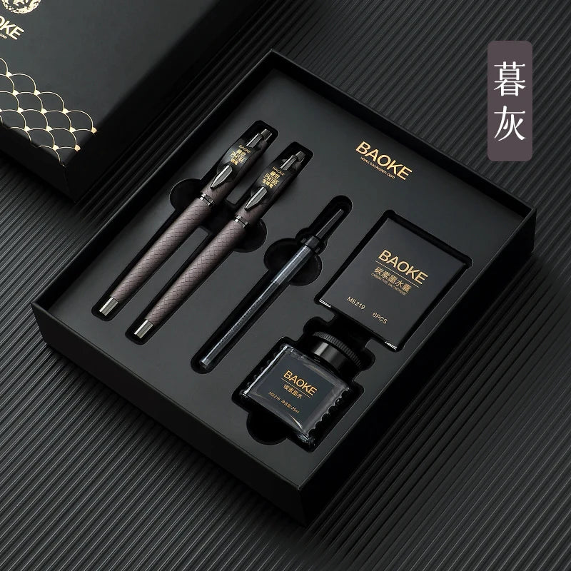 Coffret Stylo Plume Premium BAOKE - Set Cadeau avec Encre & Cartouches | Écriture Élégante