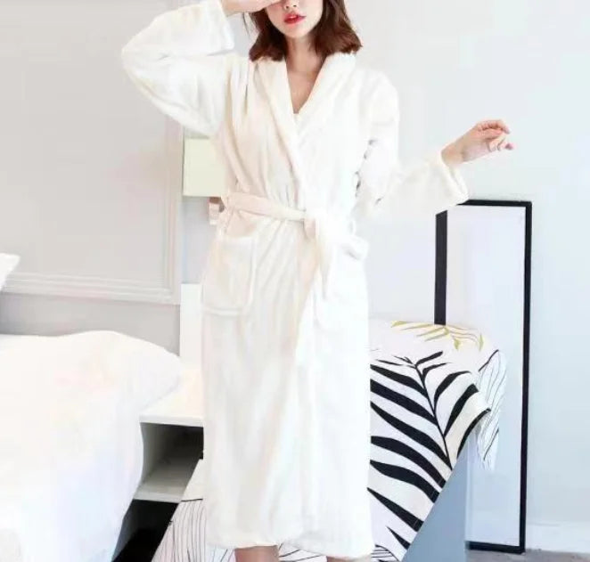 Peignoir Personnalisé Couple - Broderie Prénom sur Éponge Premium