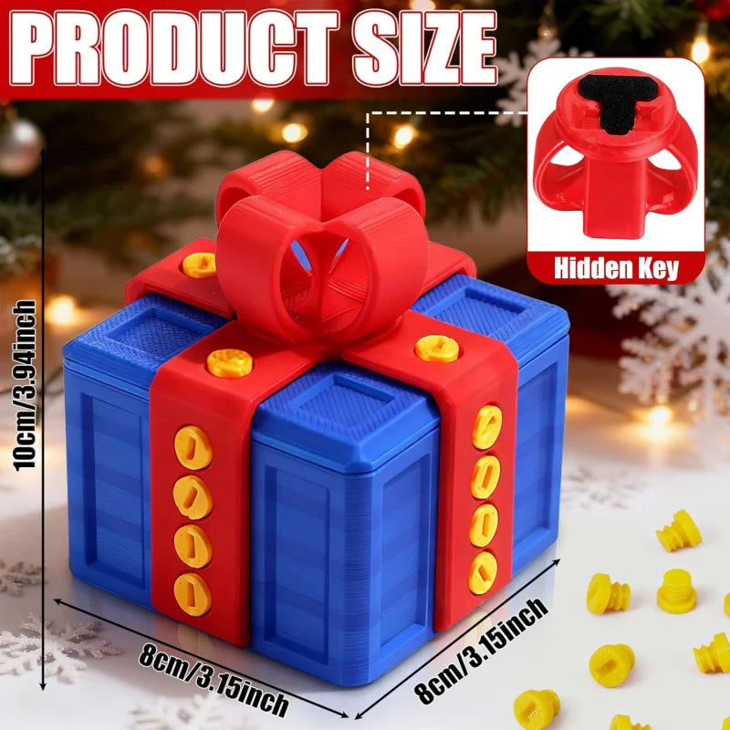 Boîte Cadeau Puzzle à Vis 3D - Surprise Mystère pour Noël & Saint-Valentin