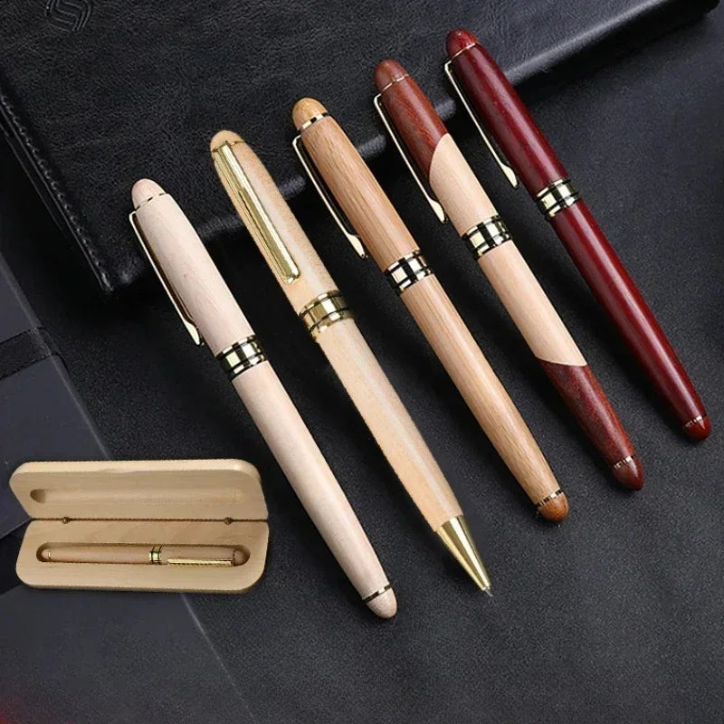 Coffret Stylo Bois Personnalisé Gravé - Cadeau Entreprise Signature