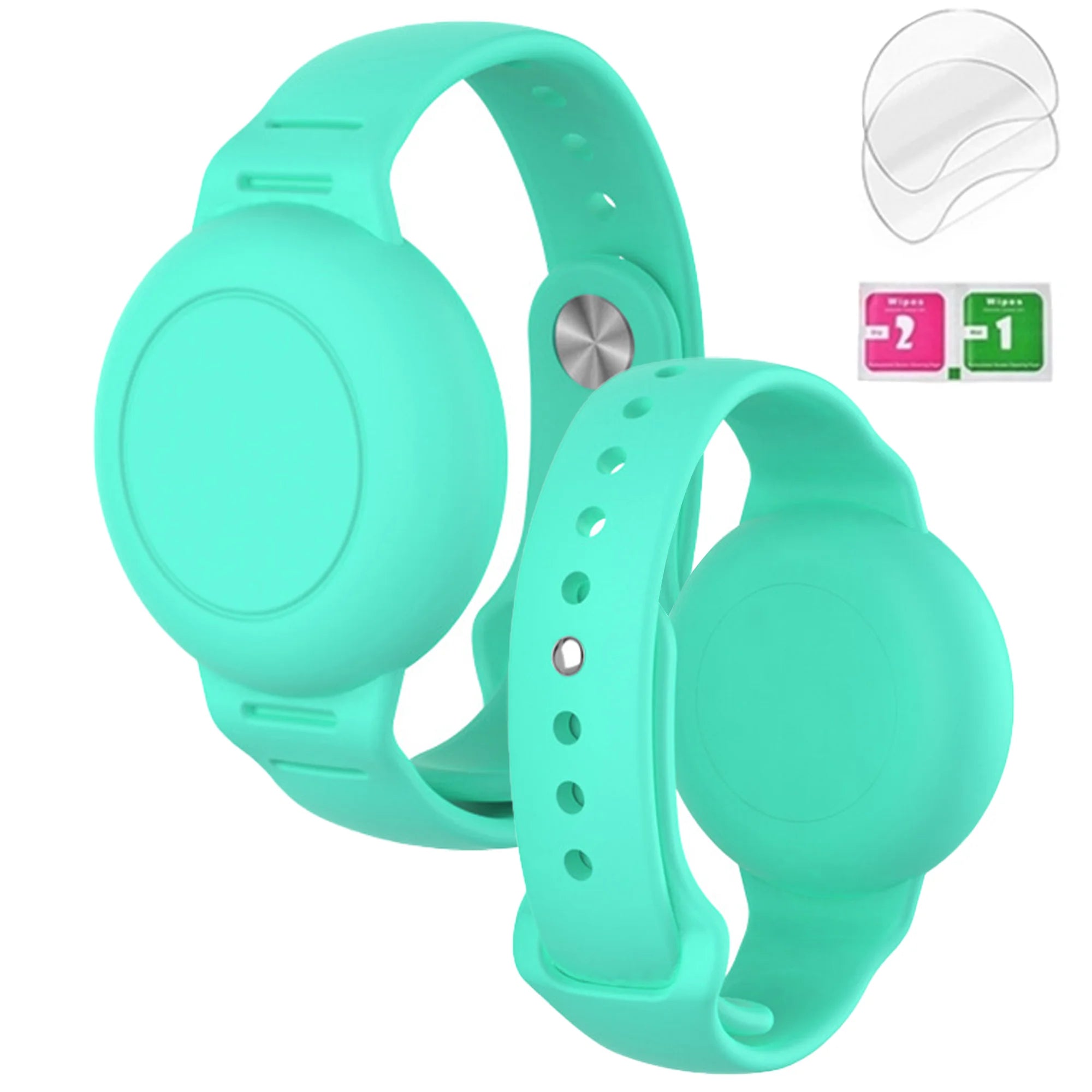 Bracelet AirTag Étanche Enfant Silicone - Tracker GPS Sécurité
