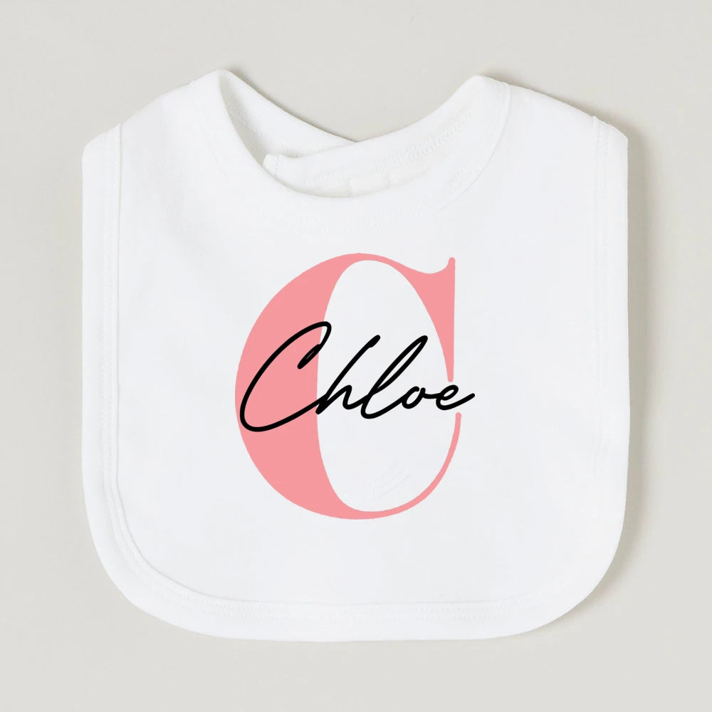 Bavoir Bébé Personnalisé Prénom - Coton Doux Garçon Fille | Cadeau Naissance Original