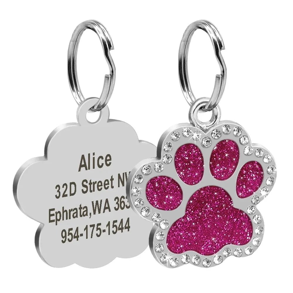 Médaille Personnalisée pour Chien et Chat - Gravure Nom, Téléphone & Date - Alliage Zinc Anti-Perte