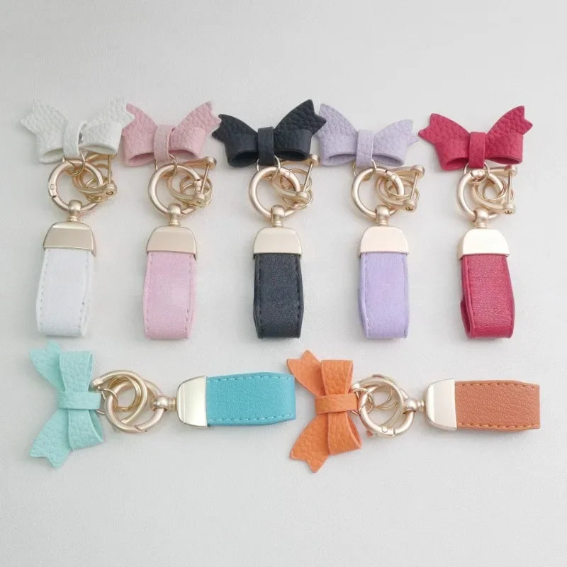 Porte-Clés Papillon Cuir Personnalisé - Gravure Laser Logo ou Prénom