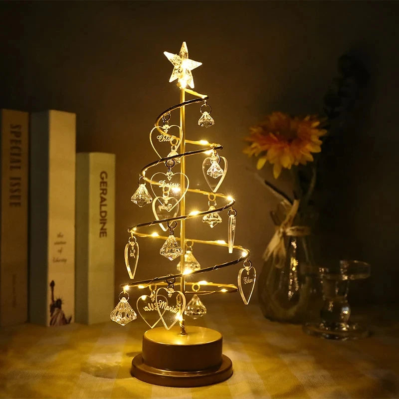 Décoration Sapin Noël Personnalisée Prénoms Famille - Charms Cœur ou Bonnet 1-16 Prénoms Cadeau