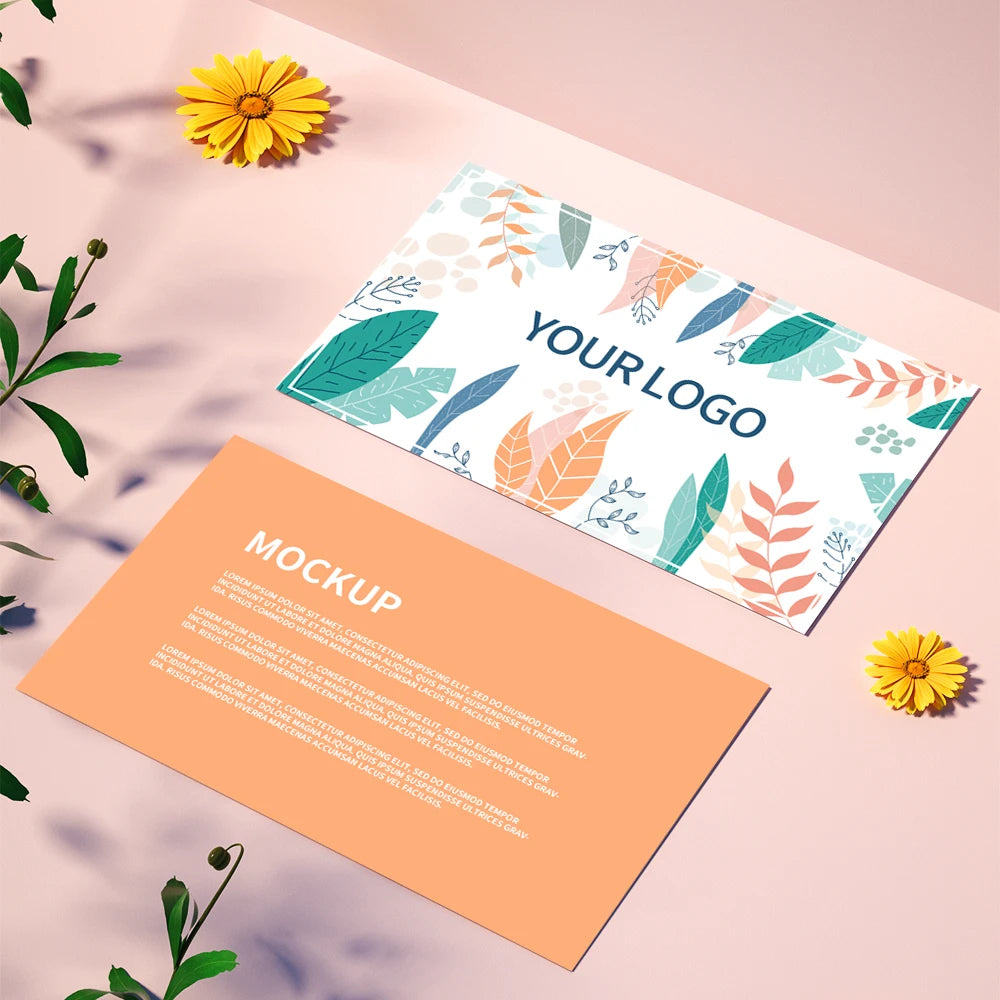 Cartes Personnalisées Logo Entreprise - Remerciement Mariage Invitation