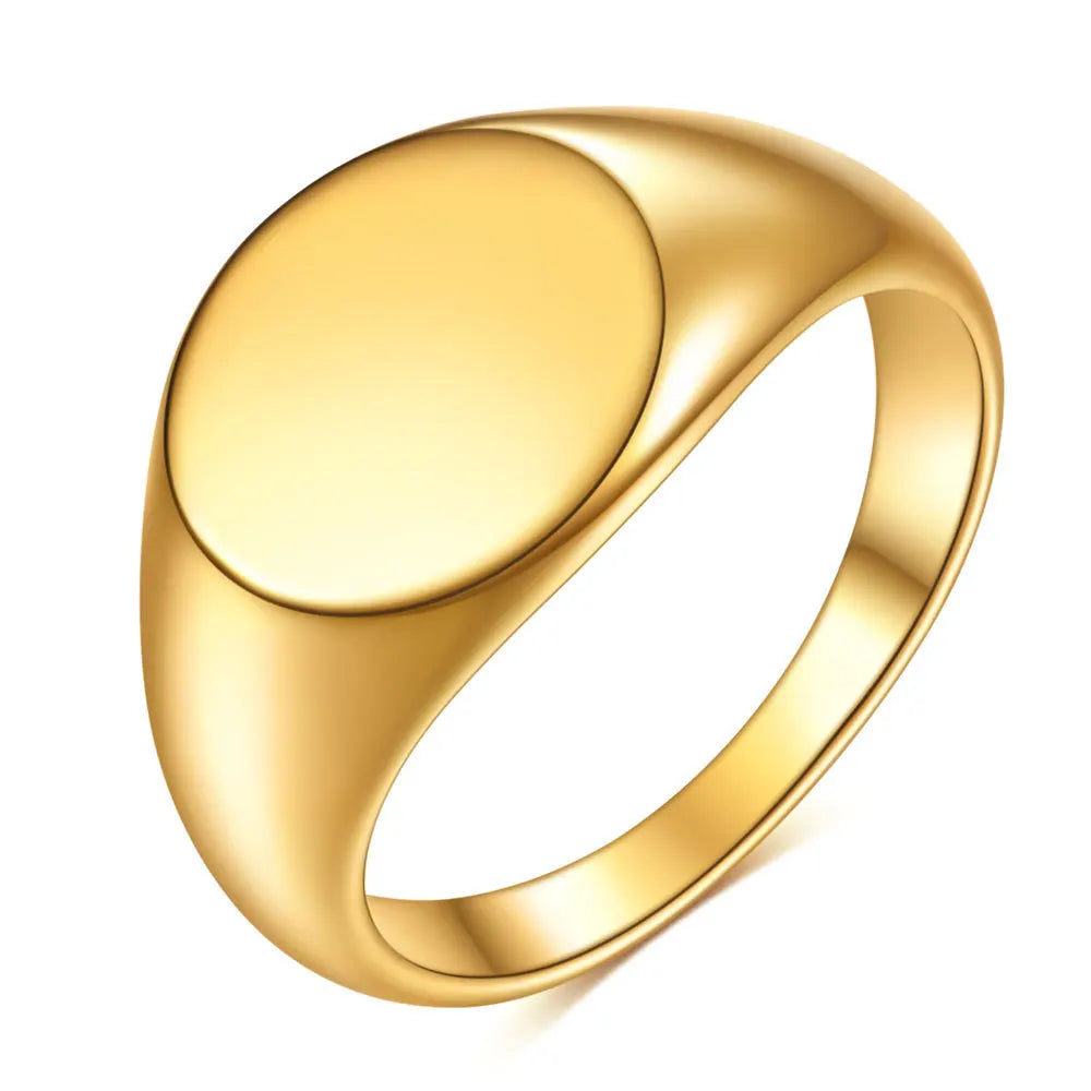Bague Personnalisée Gravure Laser Prénom Photo Logo - Acier Inoxydable Homme Femme Couple Famille