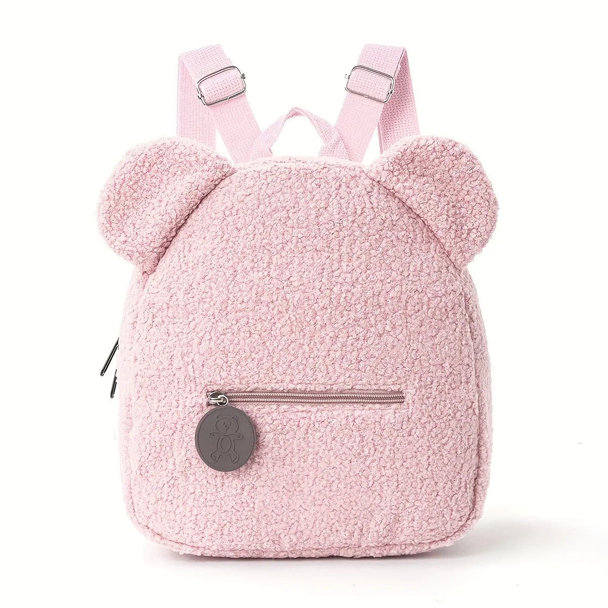 Sac à Dos Peluche Ours Personnalisé Brodé - Prénom Enfant Automne Hiver - Cadeau Maternelle