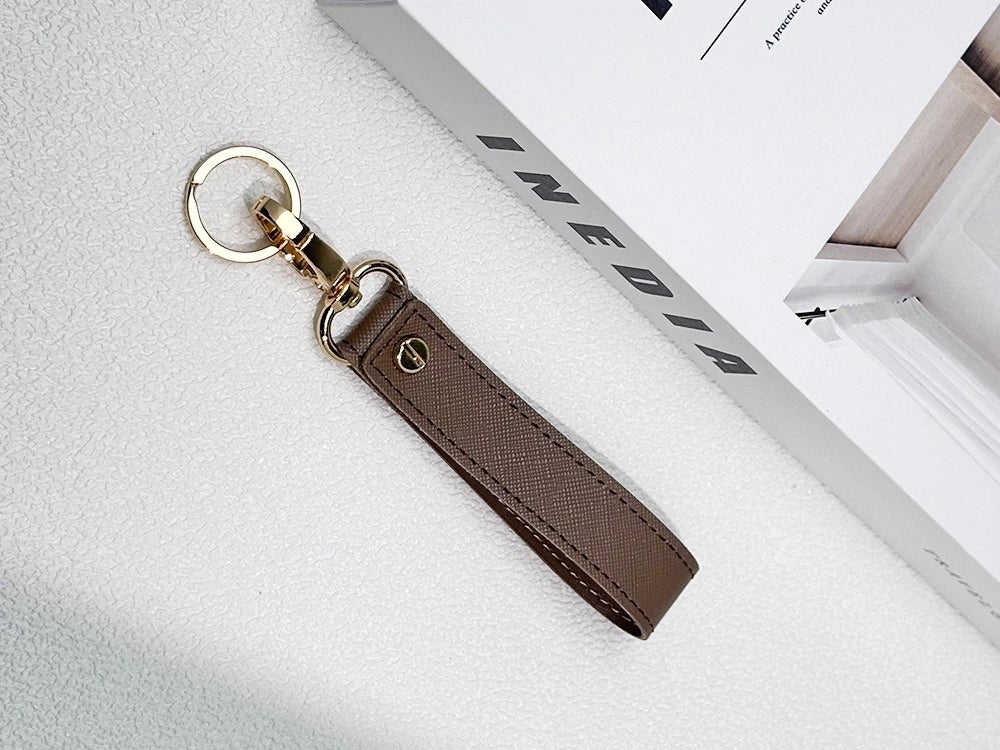 Porte-Clés Cuir PU Personnalisé - Gravure Laser Prénom ou Logo