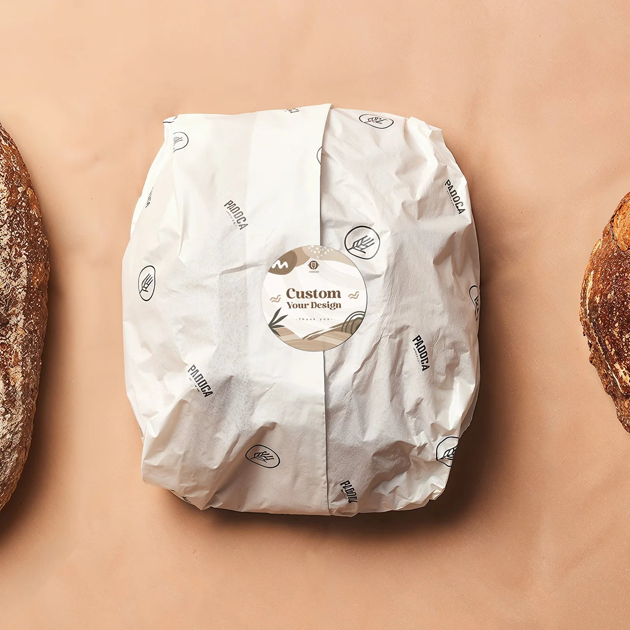 Stickers Ronds Personnalisés Imperméables Logo - Mariage Anniversaire 60pcs