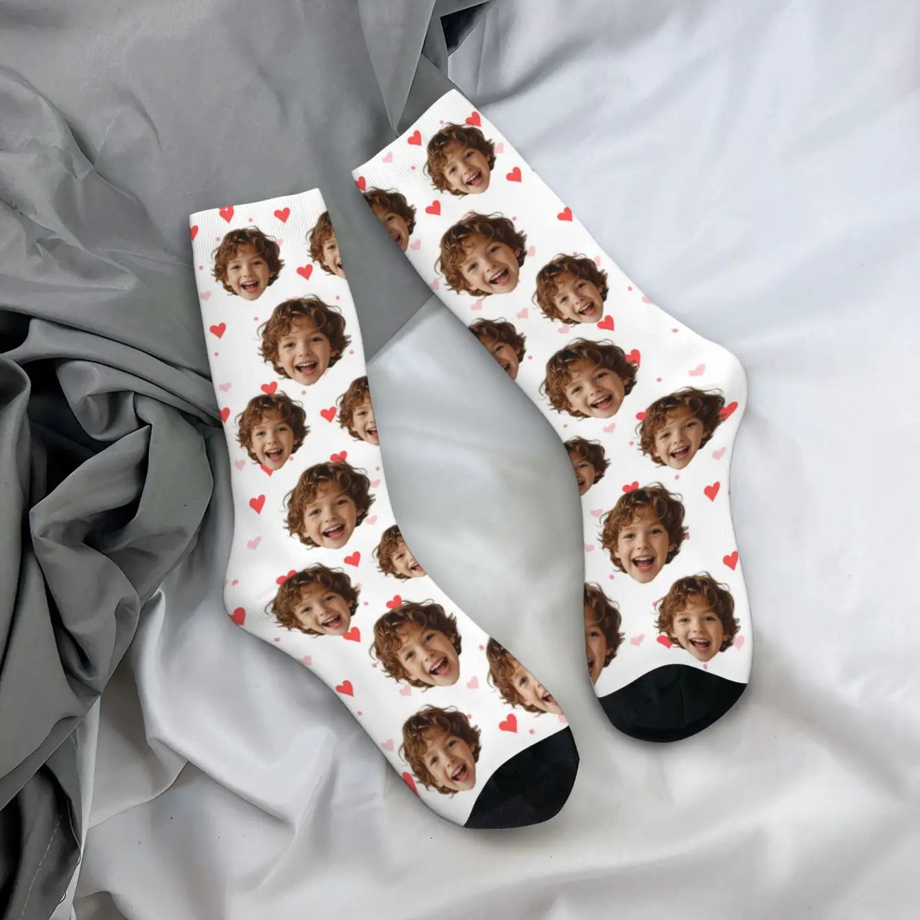 Chaussettes Personnalisées Photo Visage - Cadeau Original Unisexe