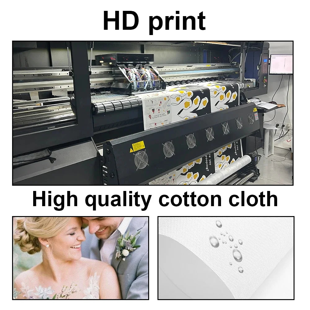 Portrait Cartoon Personnalisé Photo - Poster Mural Famille Couple - Cadeau Unique