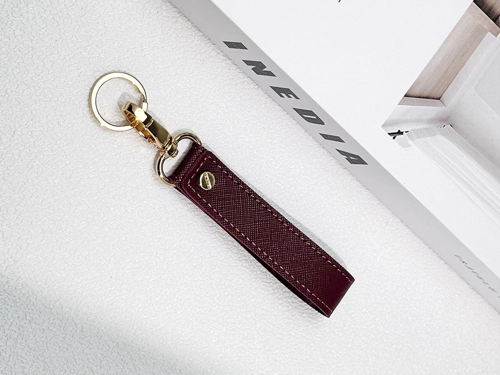 Porte-Clés Cuir PU Personnalisé - Gravure Laser Prénom ou Logo