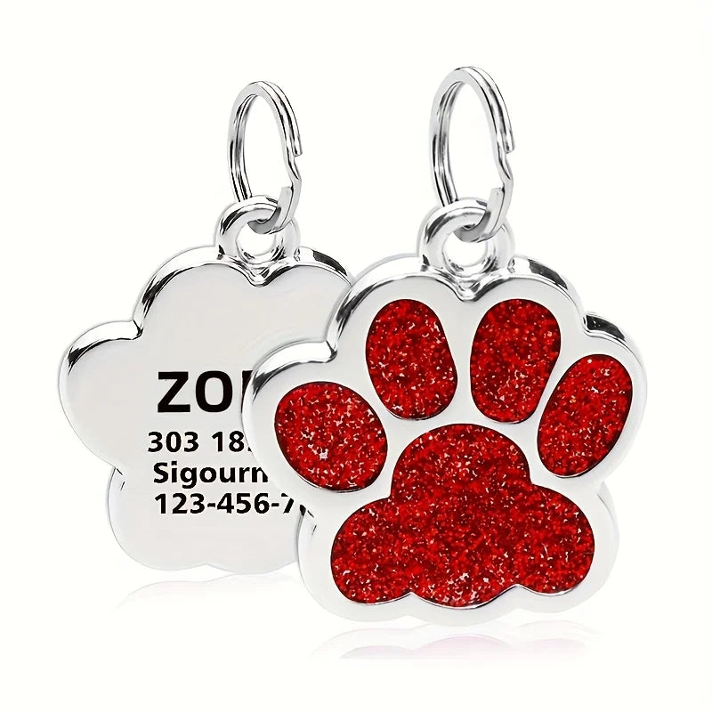 Médaille Personnalisée pour Chien et Chat - Gravure Nom, Téléphone & Date - Alliage Zinc Anti-Perte