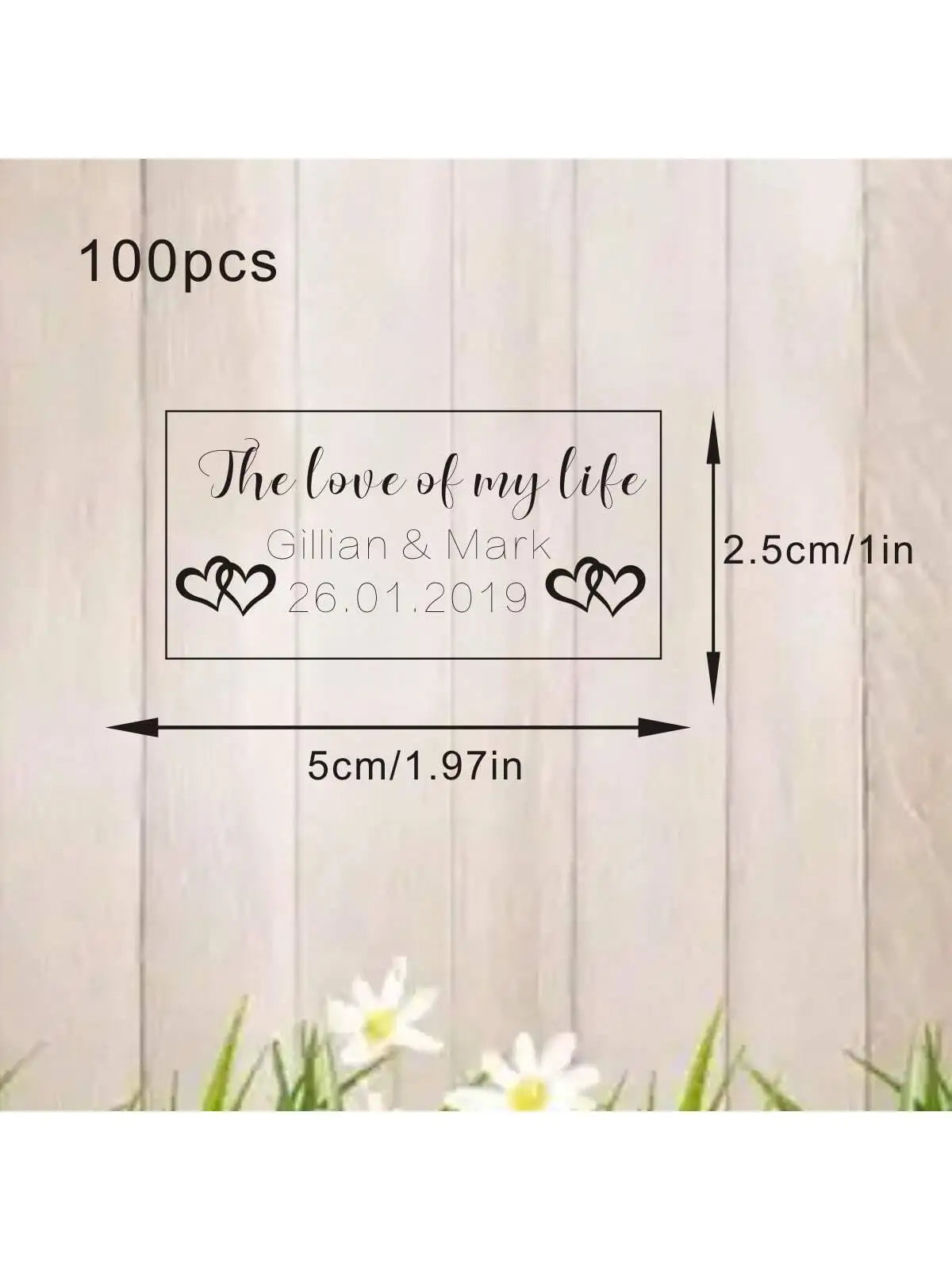 100 Étiquettes Bulles Savon Mariage Transparentes - Noms Dates Personnalisés