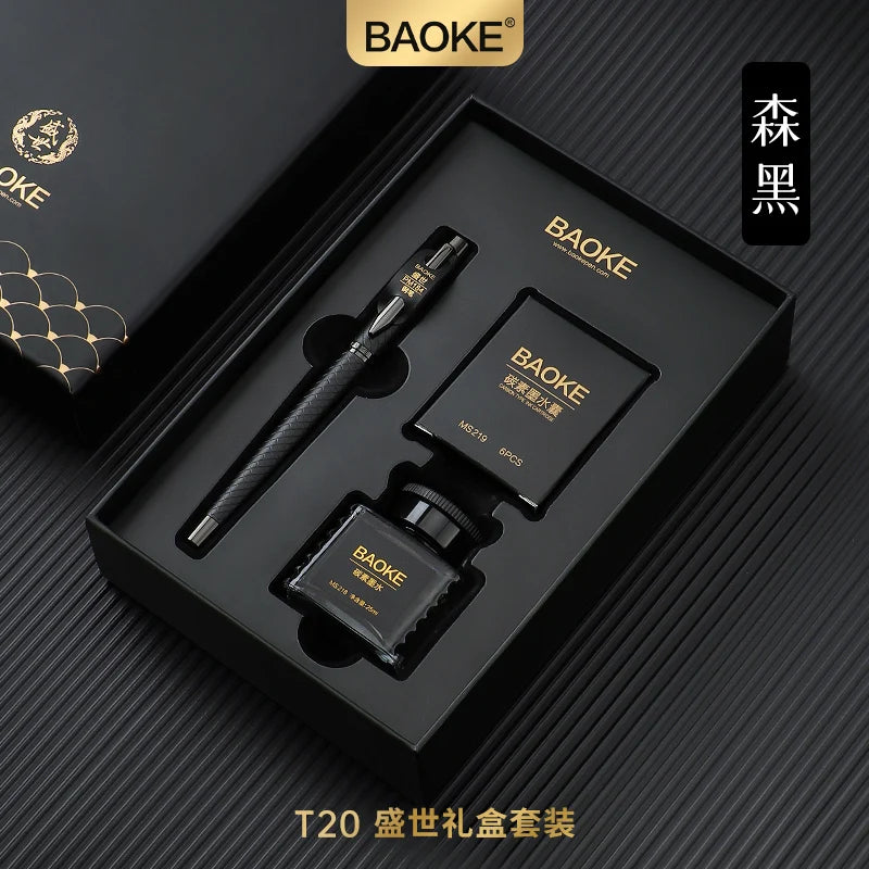 Coffret Stylo Plume Premium BAOKE - Set Cadeau avec Encre & Cartouches | Écriture Élégante