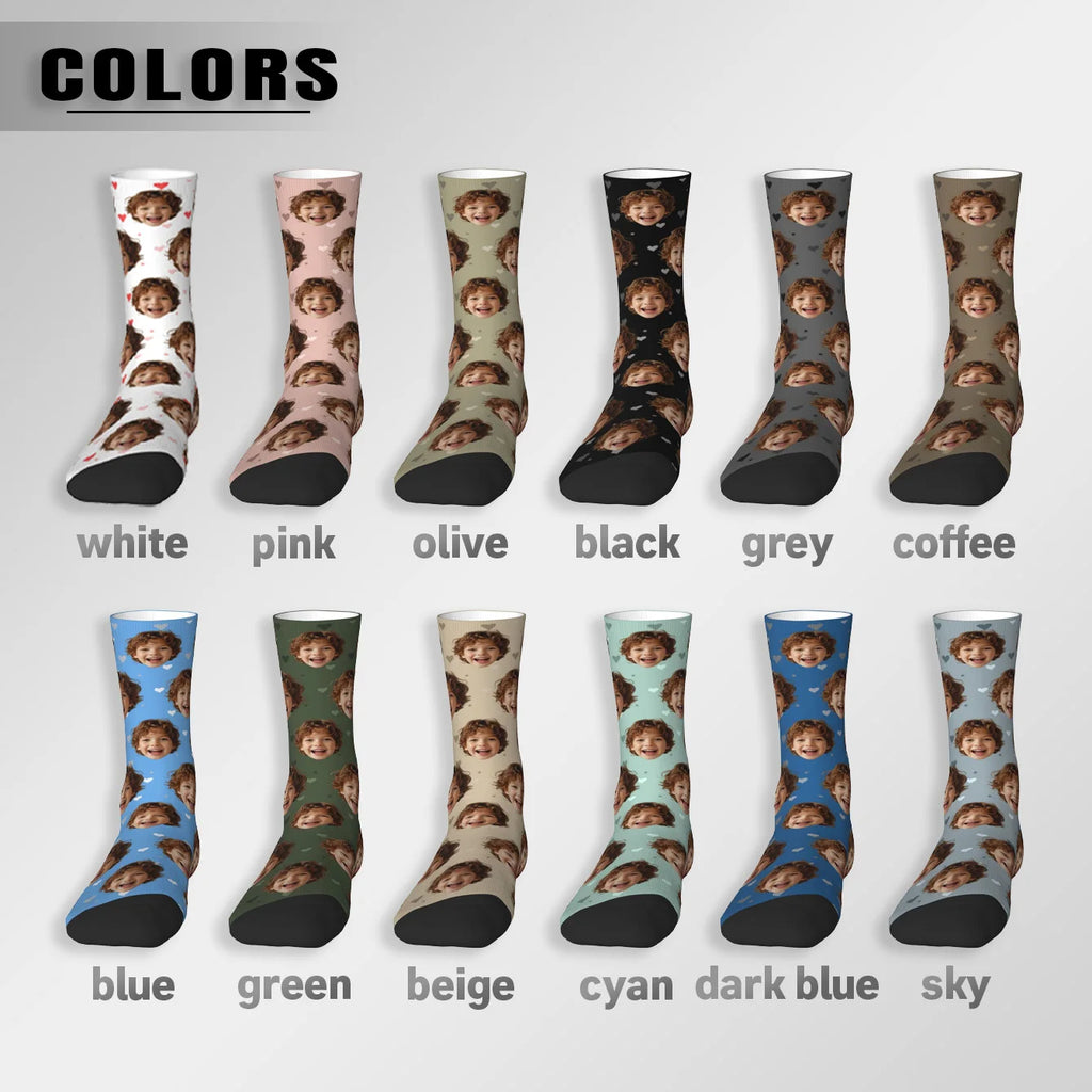 Chaussettes Personnalisées Photo Visage - Cadeau Original Unisexe