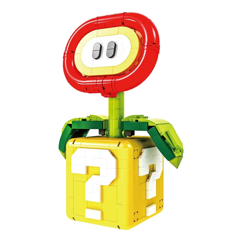 Briques de Construction Modèles Cartoon - Plante Piranha Fleur de Feu Étoiles Dynamite Cadeau Enfant Noël