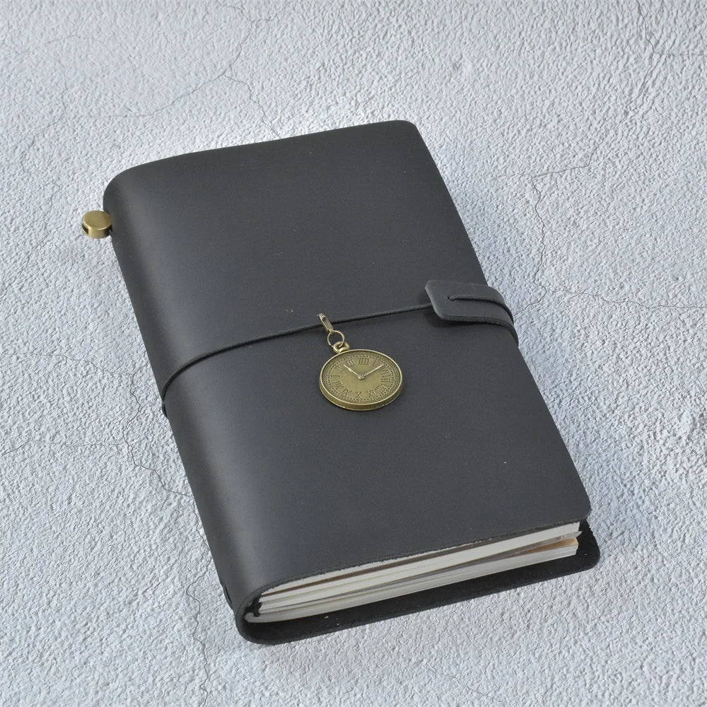 Journal Cuir Véritable 100% Rechargeable DIY - Carnet Voyage Rétro Personnalisé