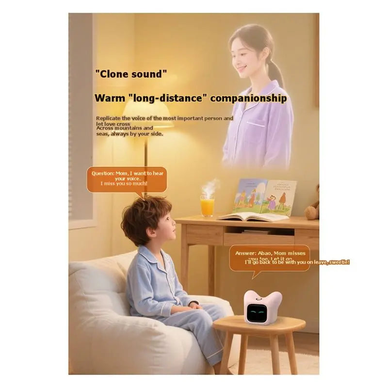 Animal de Compagnie Électronique Intelligent Xiaozhi - Robot Interactif Vocal Écran 1.83" Rose