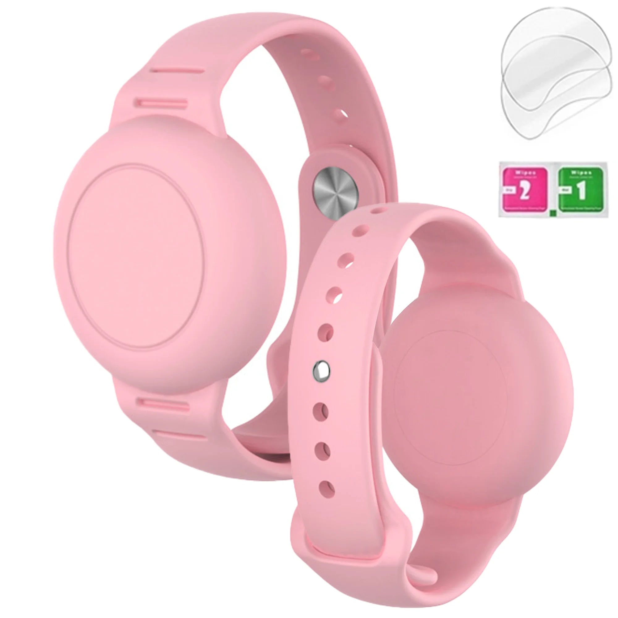 Bracelet AirTag Étanche Enfant Silicone - Tracker GPS Sécurité