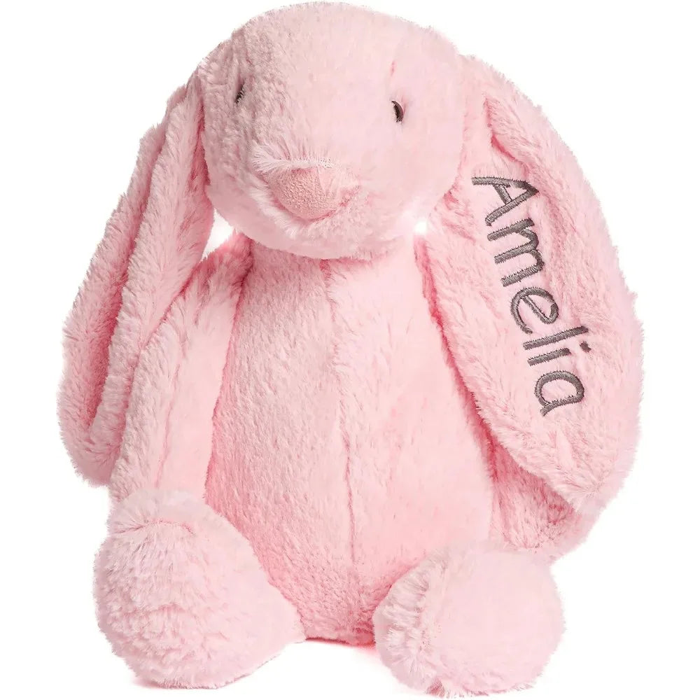 Lapin en Peluche Personnalisé avec Prénom Brodé - Cadeau Naissance Enfant