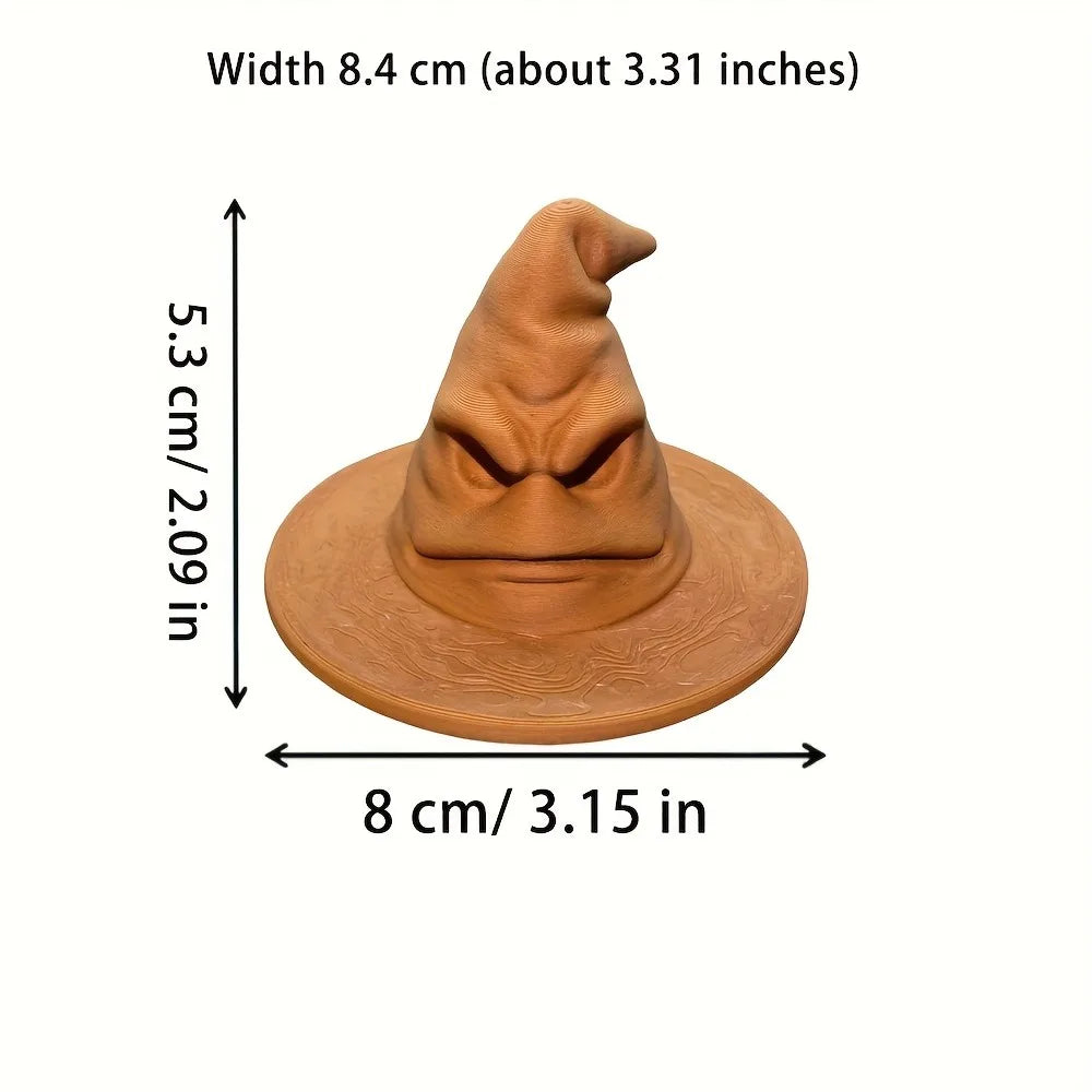 Sculpture Décorative Visage Chapeau - Ornement Vintage Européen pour Bureau & Intérieur