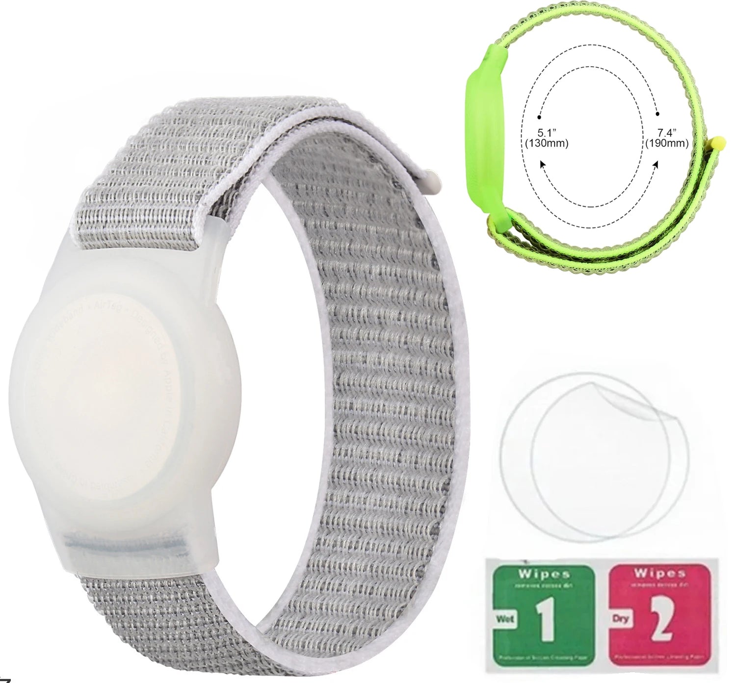 Bracelet AirTag Étanche Enfant Silicone - Tracker GPS Sécurité