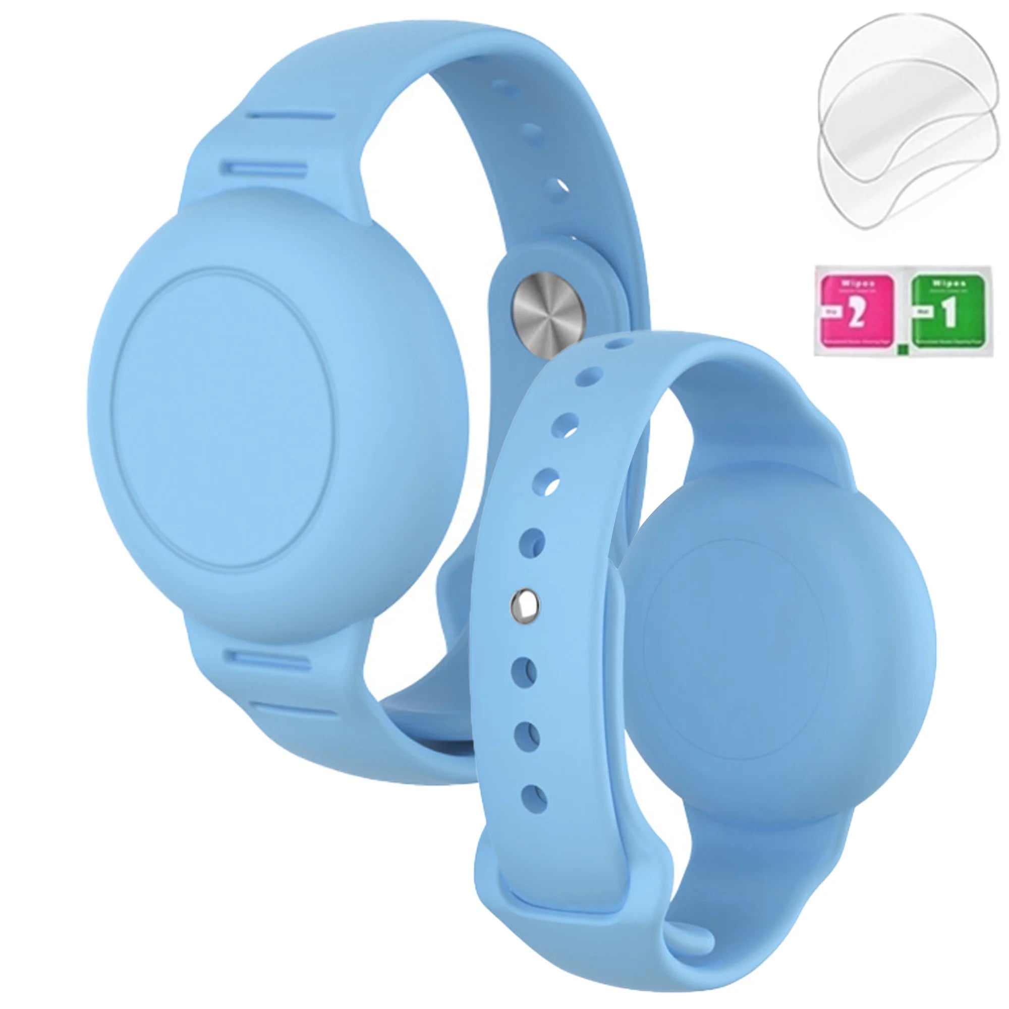 Bracelet AirTag Étanche Enfant Silicone - Tracker GPS Sécurité