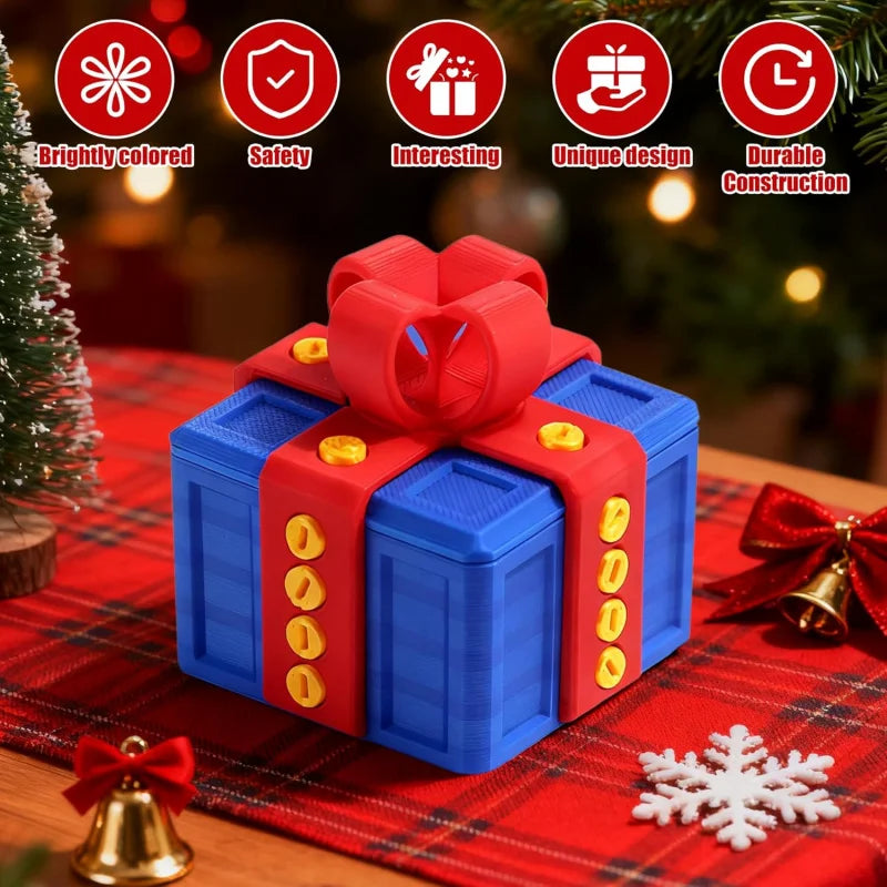 Boîte Cadeau Puzzle à Vis 3D - Surprise Mystère pour Noël & Saint-Valentin