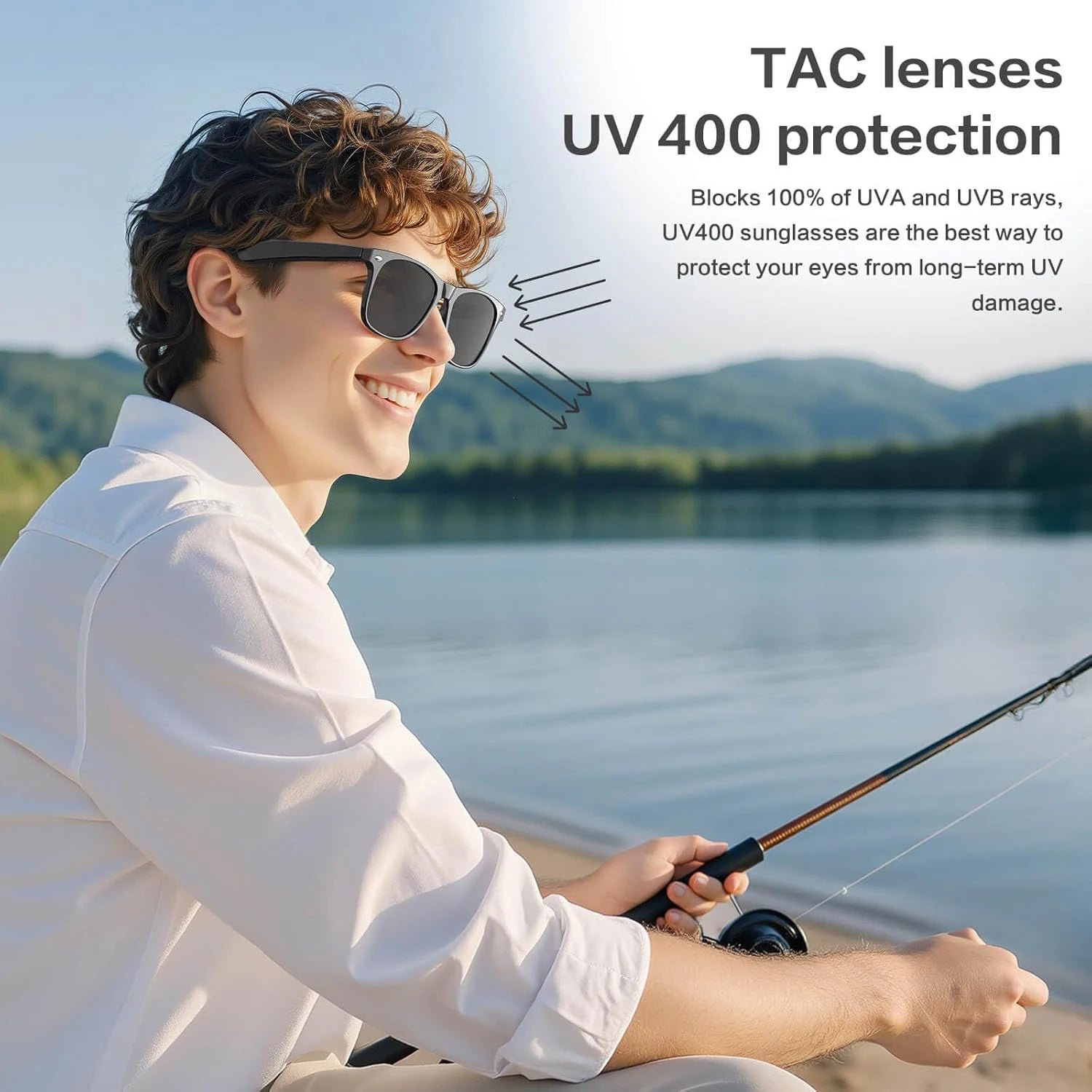 Lunettes Intelligentes AI Caméra 800W - Verres Photochromiques Traduction Smart Enregistrement Vidéo Étanches