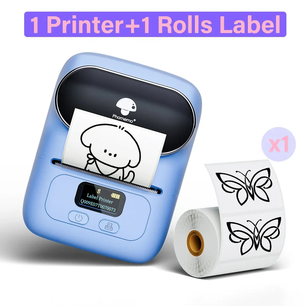 Imprimante Étiquettes Thermique Phomemo M110 - Bluetooth Portable pour Codes-Barres & Prix