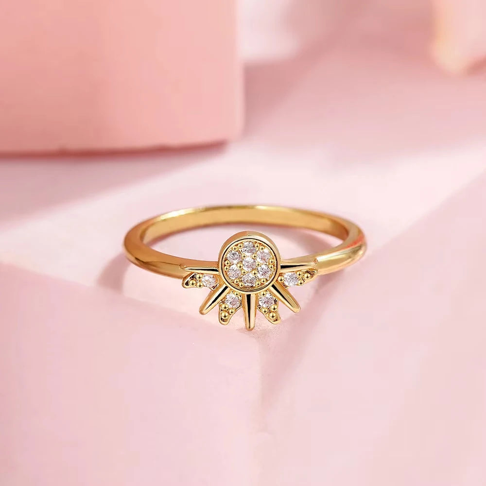 Set Bagues Couple Soleil & Lune Argent 925 - Zircone Cubique Bleu Ciel Bijou Promesse Saint-Valentin