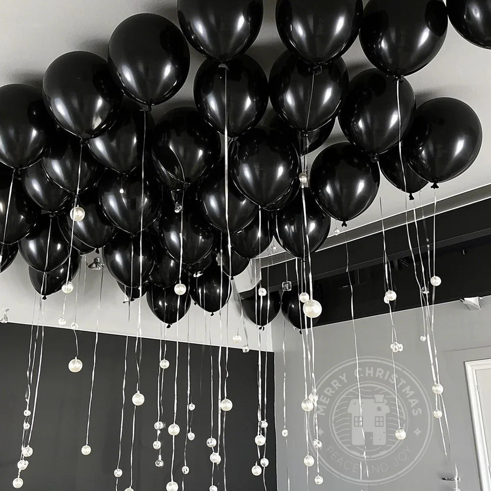 Ballons Latex Nacrés 50 Pièces - Décoration Mariage Anniversaire Fête