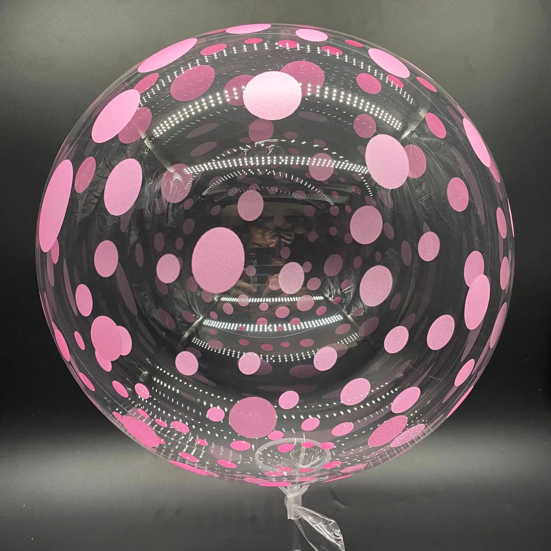 Ballons Bobo Transparents Imprimés 50cm Lot 10 - Mariage Anniversaire Décoration