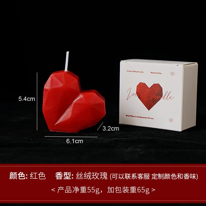 Bougie Parfumée 'Love' Saint-Valentin - Décoration Romantique Mariage & Cadeaux