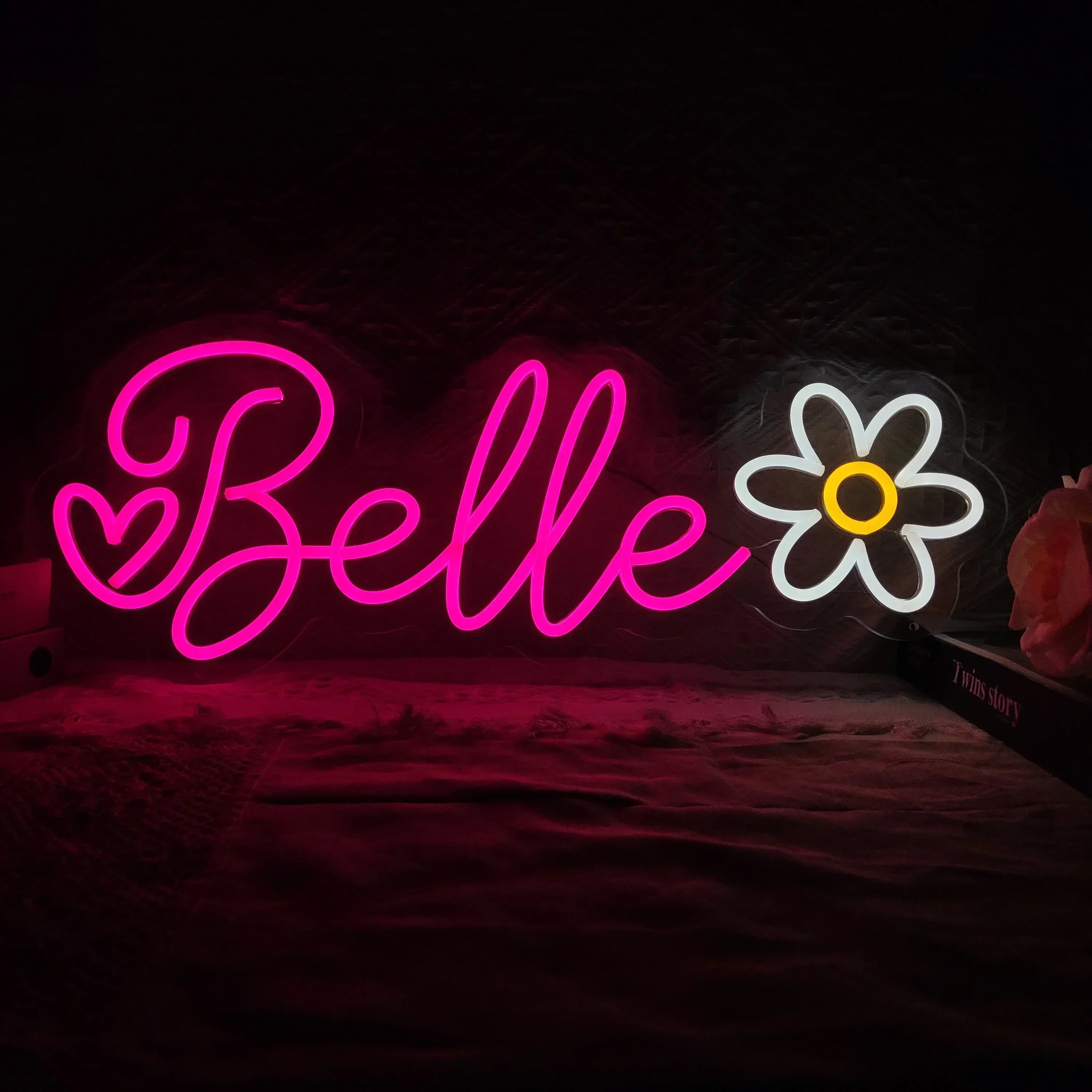 Enseigne Néon LED Personnalisée Texte Logo - Décoration Murale Bar Mariage Chambre