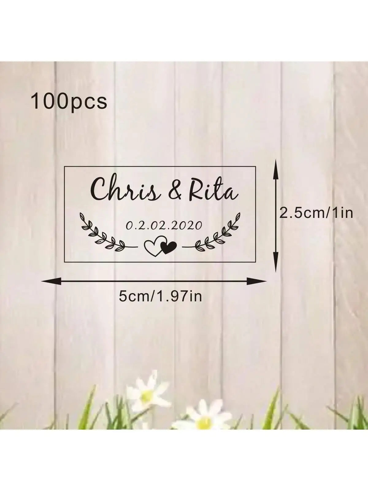 100 Étiquettes Bulles Savon Mariage Transparentes - Noms Dates Personnalisés