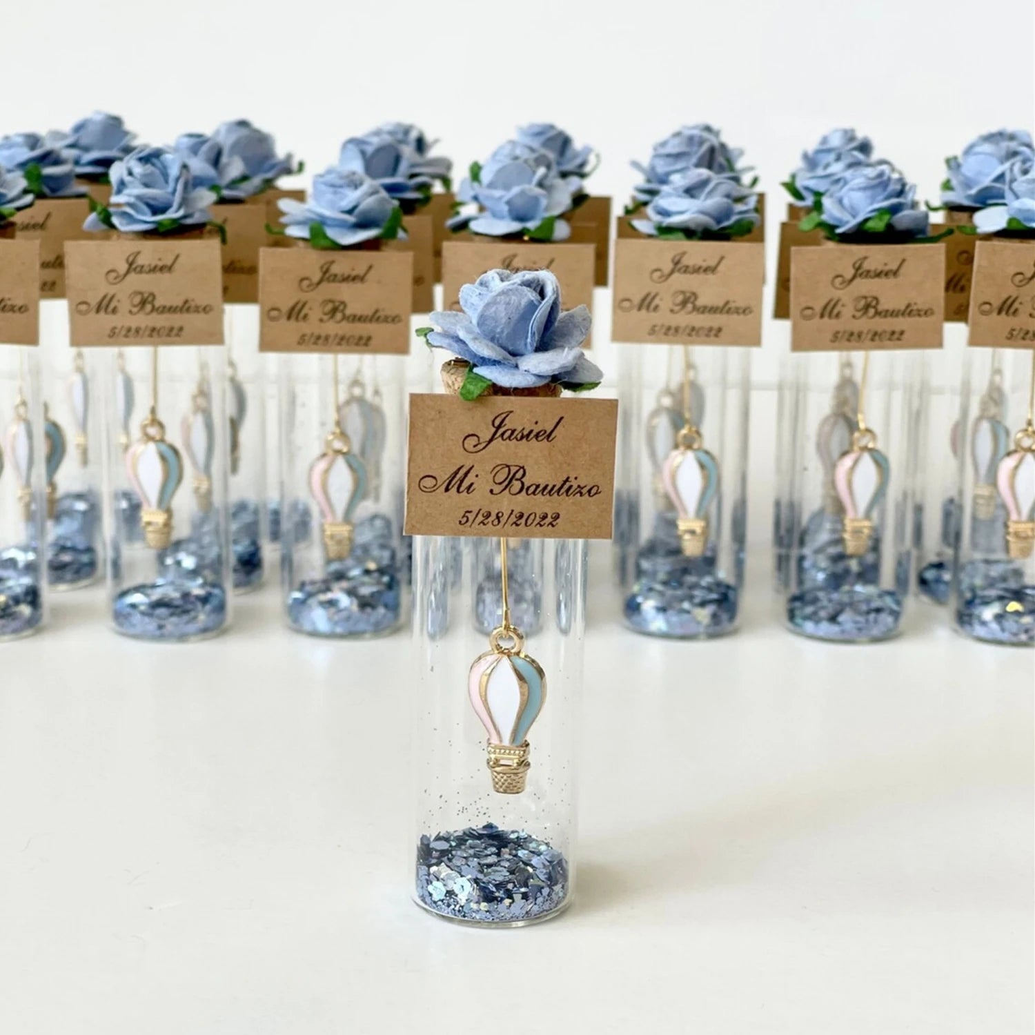 Faveurs Baby Shower Montgolfière Personnalisées - Cadeaux Invités Baptême Ballon 10-200 Pièces