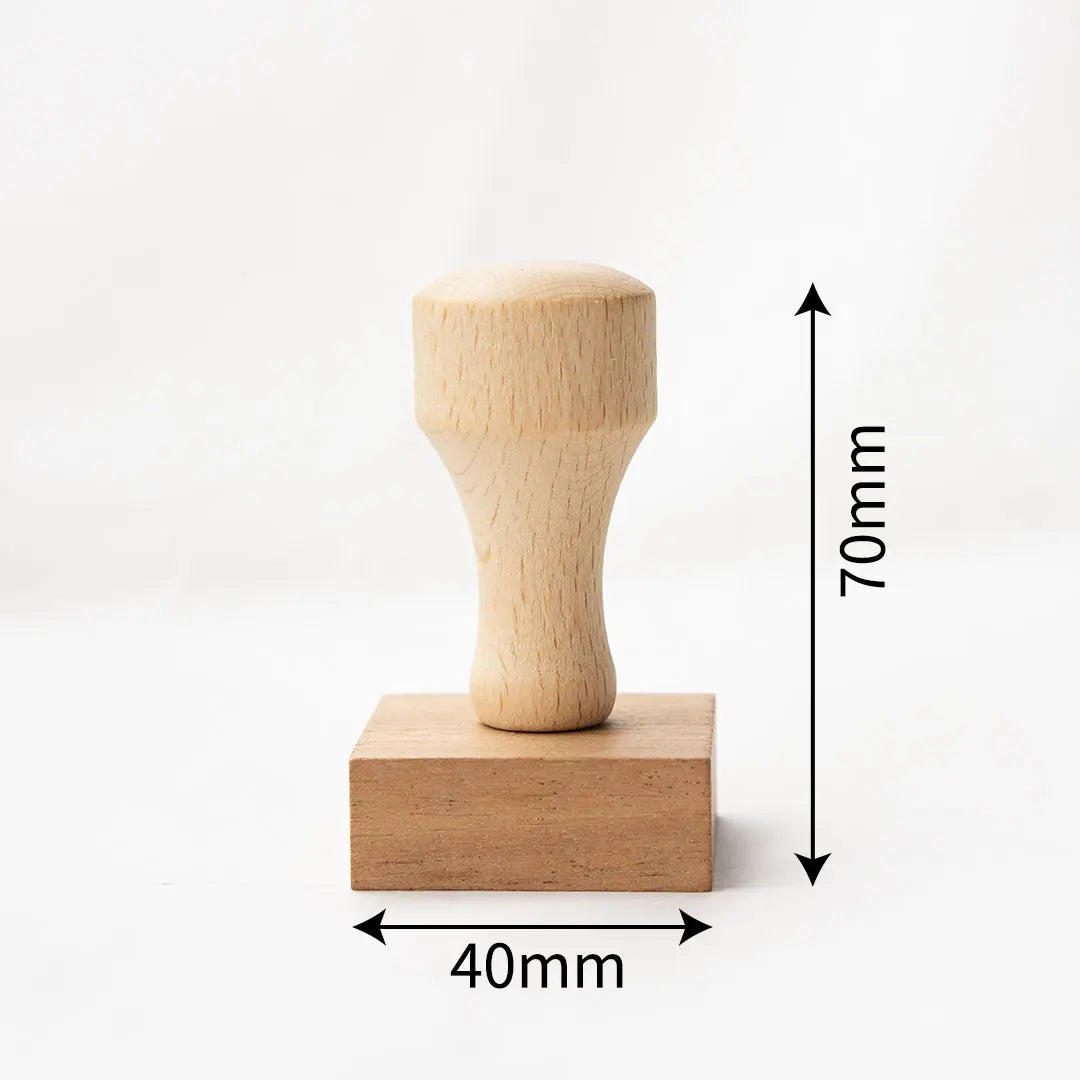 Tampon Personnalisé Logo Photo 40mm - Mariage Entreprise Adresse