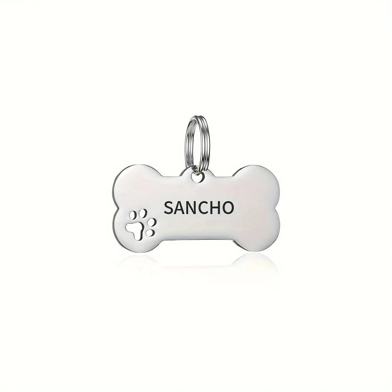 Médaille Personnalisée Gravée Os pour Chien Chat - Nom & Téléphone - Pendentif Identification Premium